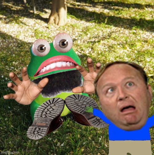 Alex jones meme | image tagged in pepe the frog | made w/ Imgflip meme maker