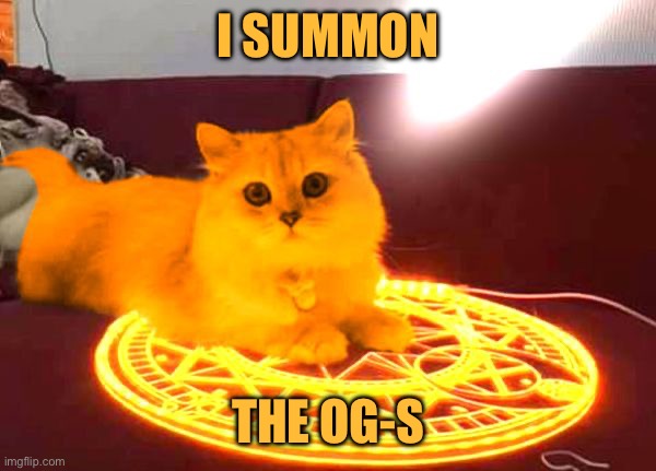 RayCat Powers | I SUMMON; THE OG-S | image tagged in raycat powers | made w/ Imgflip meme maker