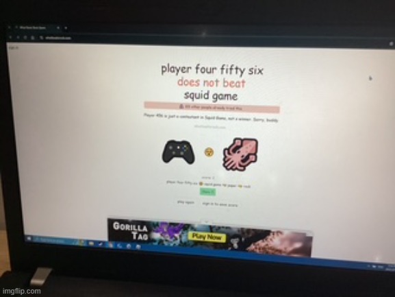 wudeheeeell | image tagged in does not beat,squid game | made w/ Imgflip meme maker