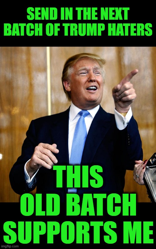 It Takes A New Yorker | SEND IN THE NEXT BATCH OF TRUMP HATERS; THIS OLD BATCH SUPPORTS ME | image tagged in donal trump birthday | made w/ Imgflip meme maker