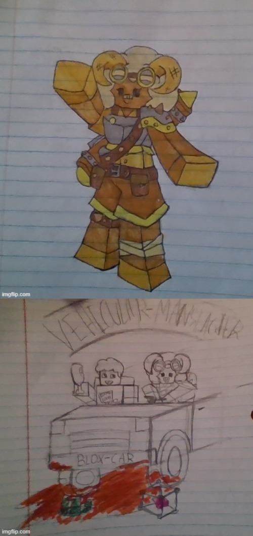 I made a PHIGHTING! OC named Gate Crasher. she and shedletsky is commiting vehicular manslaughter | made w/ Imgflip meme maker