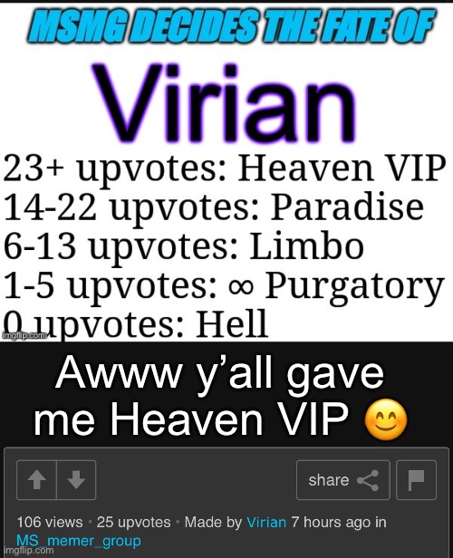 Extra celestial cookies for y’all | Awww y’all gave me Heaven VIP 😊 | made w/ Imgflip meme maker
