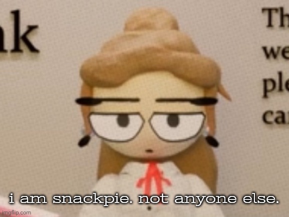 judgement. | i am snackpie. not anyone else. | image tagged in judgement | made w/ Imgflip meme maker