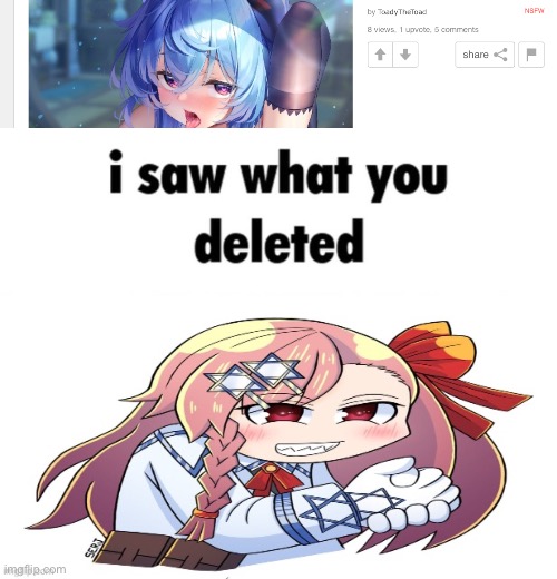 there gonna know | image tagged in i saw what you deleted | made w/ Imgflip meme maker