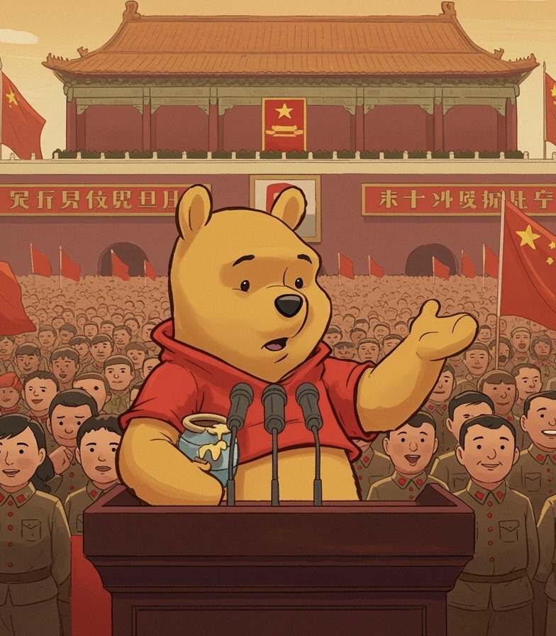 Winnie The Xi Blank Meme Template