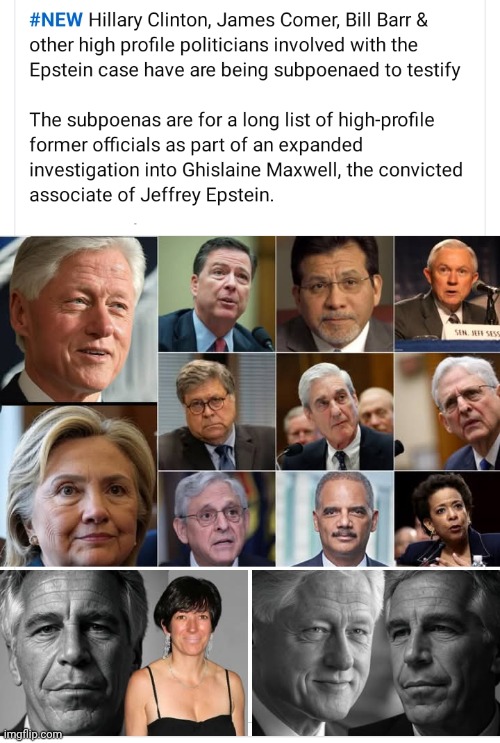 Epstein Islanders subpoenas | image tagged in epstein,clintons,court | made w/ Imgflip meme maker