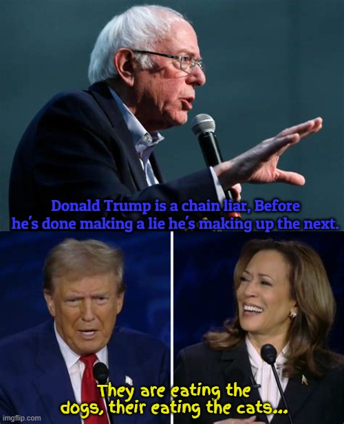 Liar liar hat's on fire | Donald Trump is a chain liar, Before he's done making a lie he's making up the next. They are eating the dogs, their eating the cats... | image tagged in liar liar hat's on fire,bring back democracy for all,they're eating the dogs,bring back democracy,they're eating the cats,ftb | made w/ Imgflip meme maker