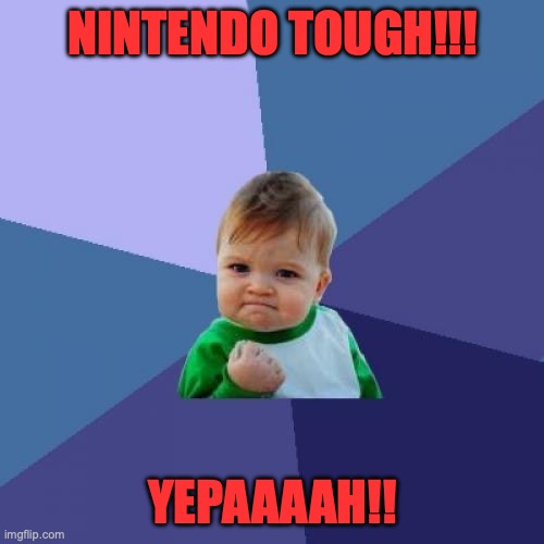 Nintendo tough | NINTENDO TOUGH!!! YEPAAAAH!! | image tagged in memes,success kid | made w/ Imgflip meme maker