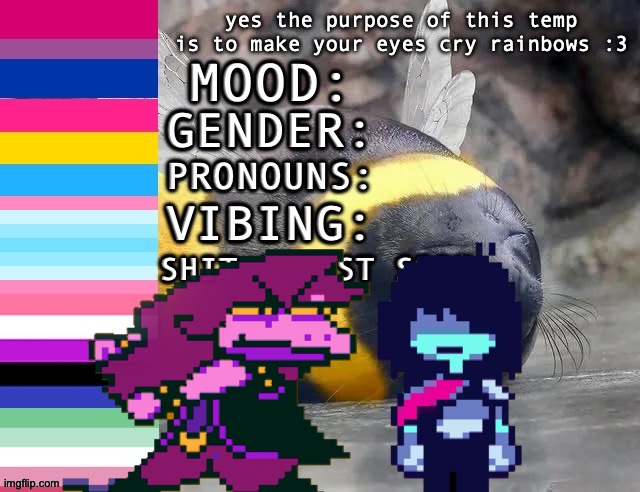 SC's rainbow-tear temp :3 | image tagged in sc's rainbow-tear temp 3 | made w/ Imgflip meme maker