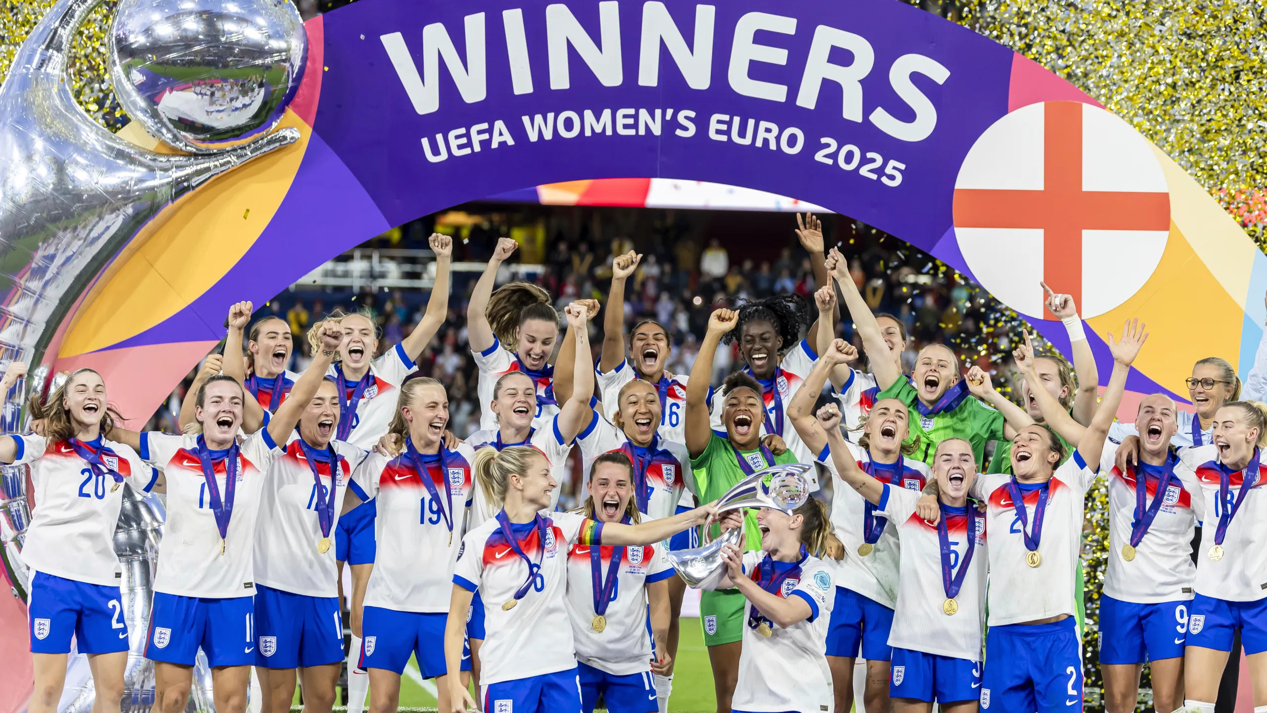England Lionesses 2025 champions Blank Meme Template