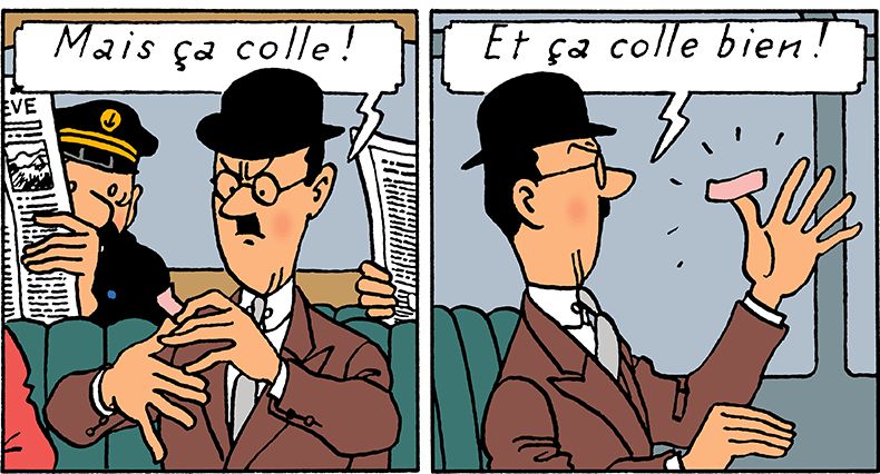 Tintin Sparadrap Blank Meme Template