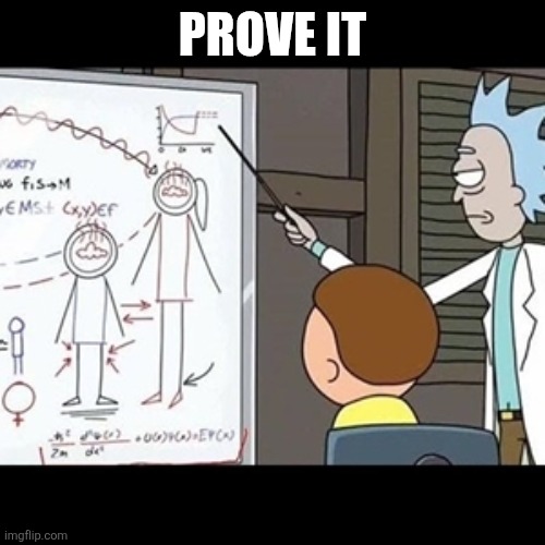 I Can Prove It Mathematically | PROVE IT | image tagged in i can prove it mathematically | made w/ Imgflip meme maker
