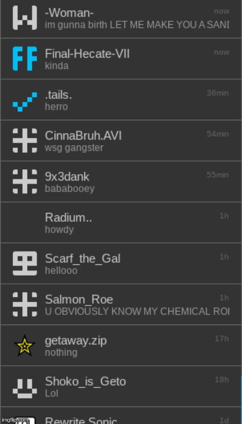 not rlly any cool mc's | made w/ Imgflip meme maker