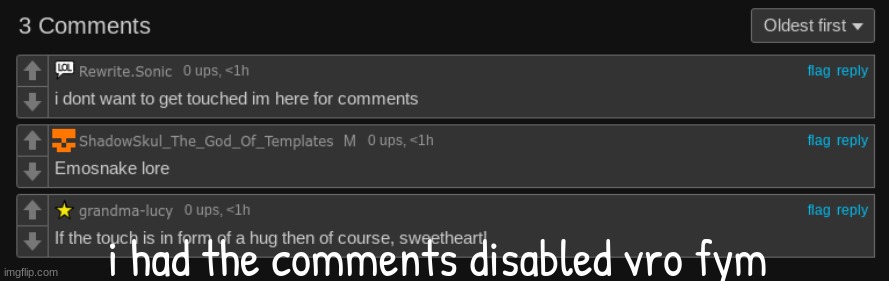 who enabled them grr | i had the comments disabled vro fym | made w/ Imgflip meme maker