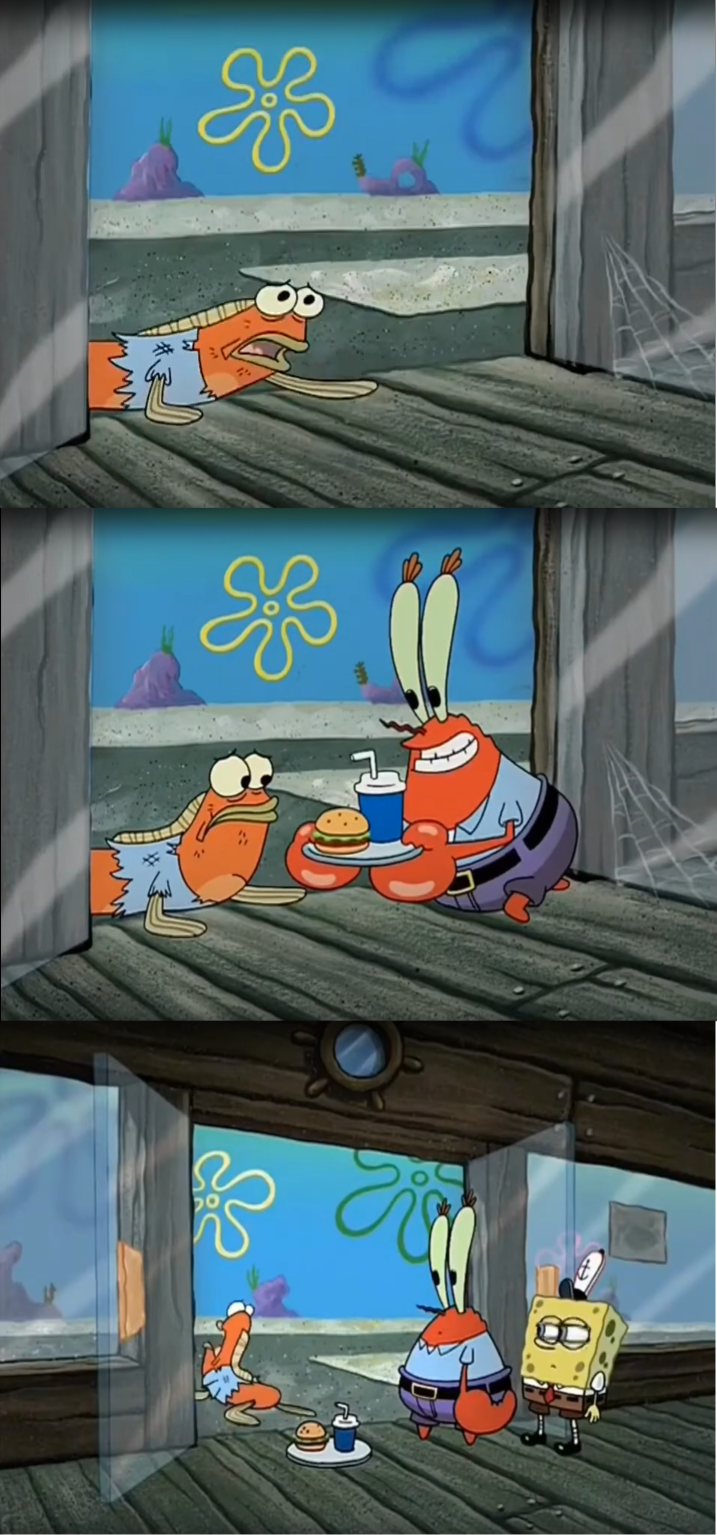 High Quality Spongebob food water atmosphere Blank Meme Template