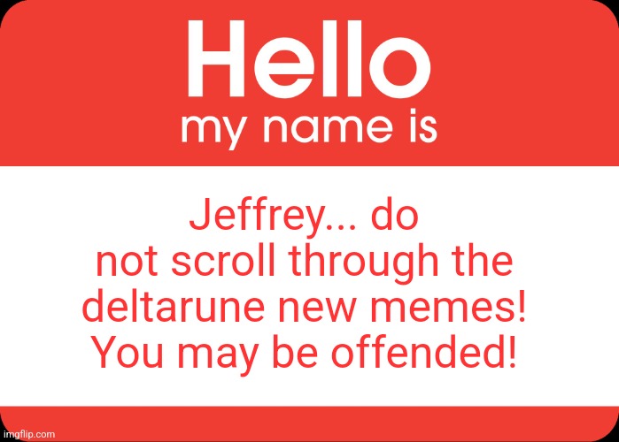 Jeffrey Blank Meme Template