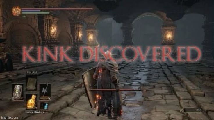 Kink discovered | image tagged in kink discovered | made w/ Imgflip meme maker