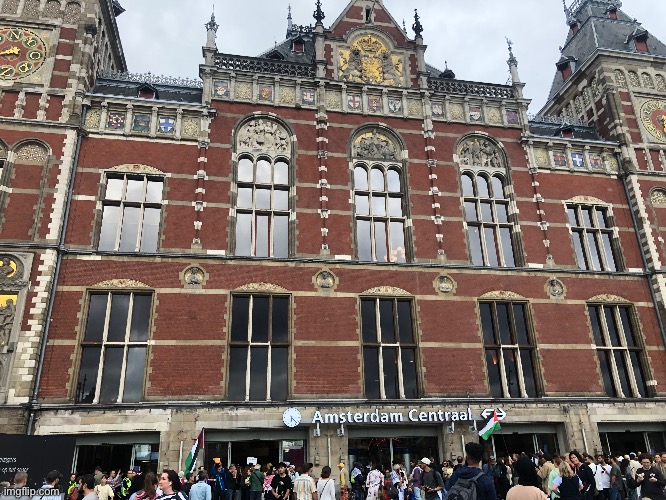 Fucking Gaza protesters blocking the entrance to the train station | made w/ Imgflip meme maker