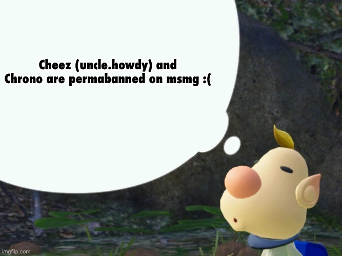 Louie | Cheez (uncle.howdy) and Chrono are permabanned on msmg :( | image tagged in louie | made w/ Imgflip meme maker