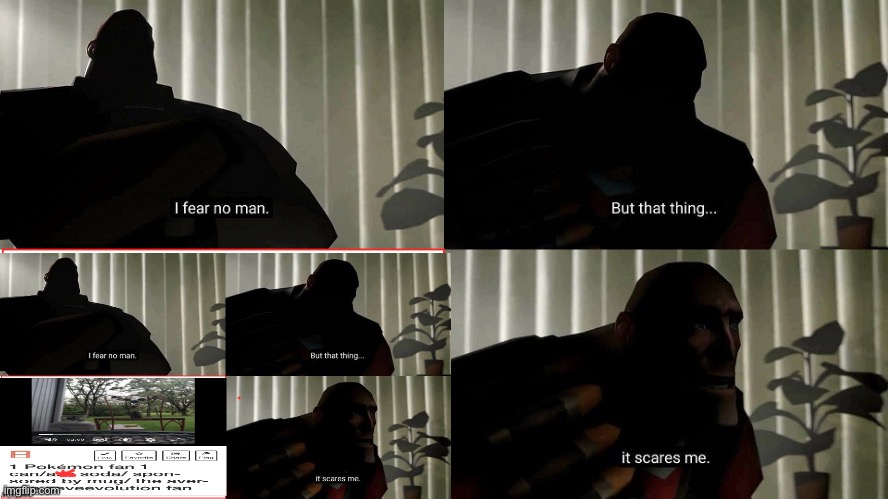 Ima just start a chain lol | image tagged in tf2 heavy i fear no man | made w/ Imgflip meme maker