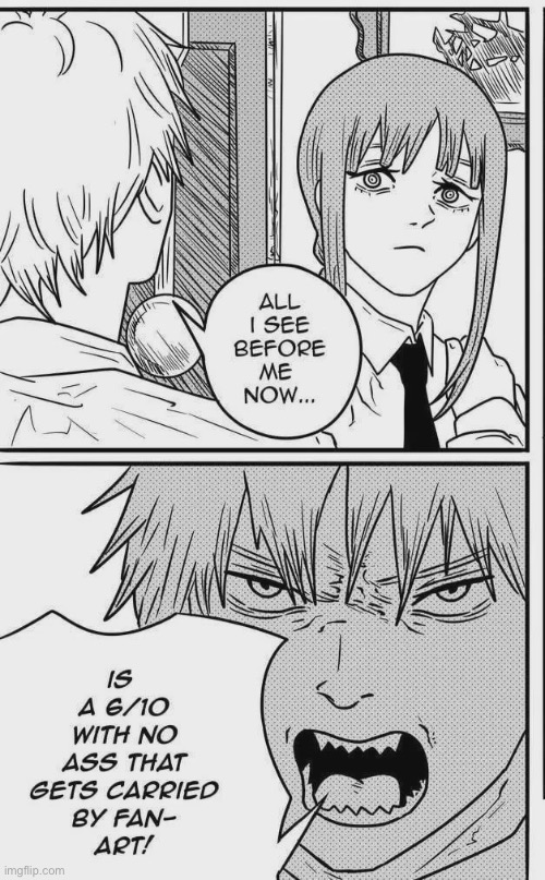 image tagged in chainsaw bear,anime,denji,memes,shitpost,makima | made w/ Imgflip meme maker