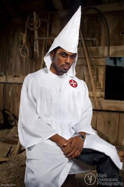 Eh, friendly fire is just a fact of life, no way to avoid it | image tagged in black kkk | made w/ Imgflip meme maker