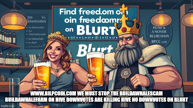 WWW.BILPCOIN.COM WE MUST STOP THE BUILDAWHALESCAM BUILDAWHALEFARM ON HIVE DOWNVOTES ARE KILLING HIVE NO DOWNVOTES ON BLURT | made w/ Imgflip meme maker