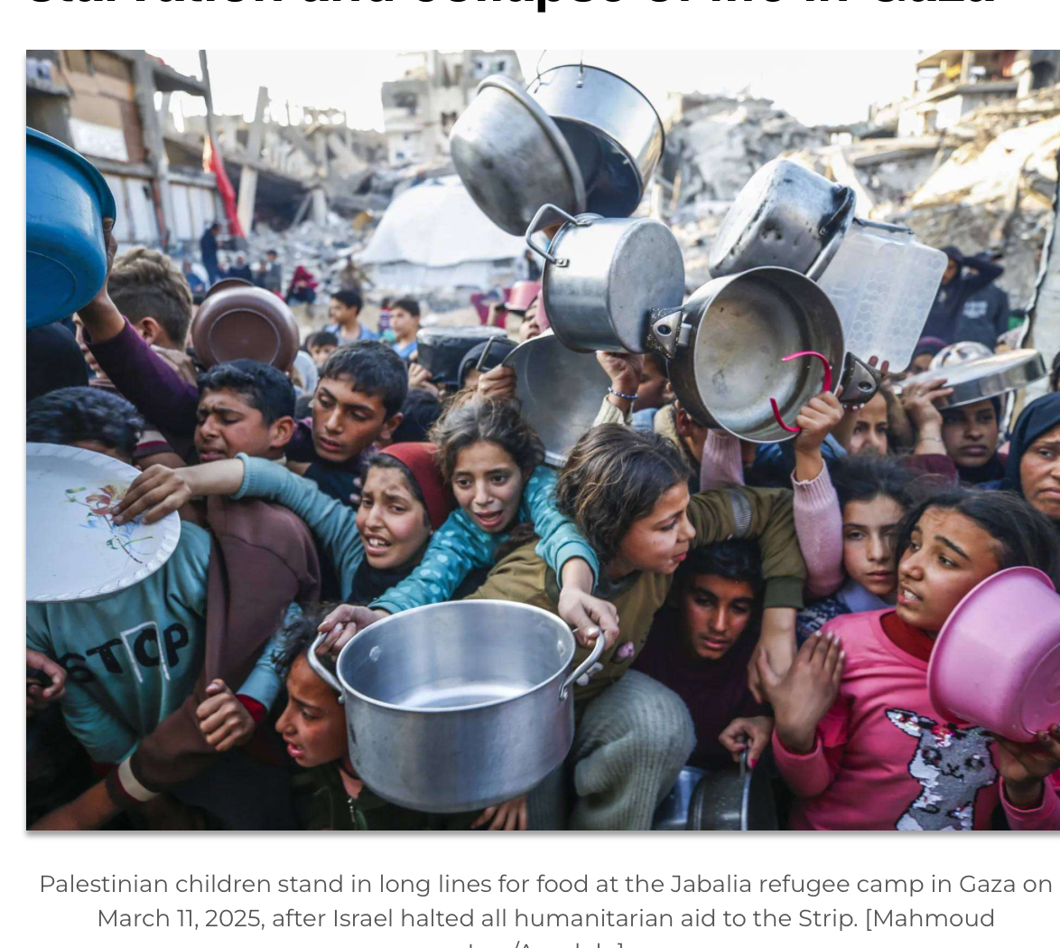 Starving in gaza Blank Meme Template