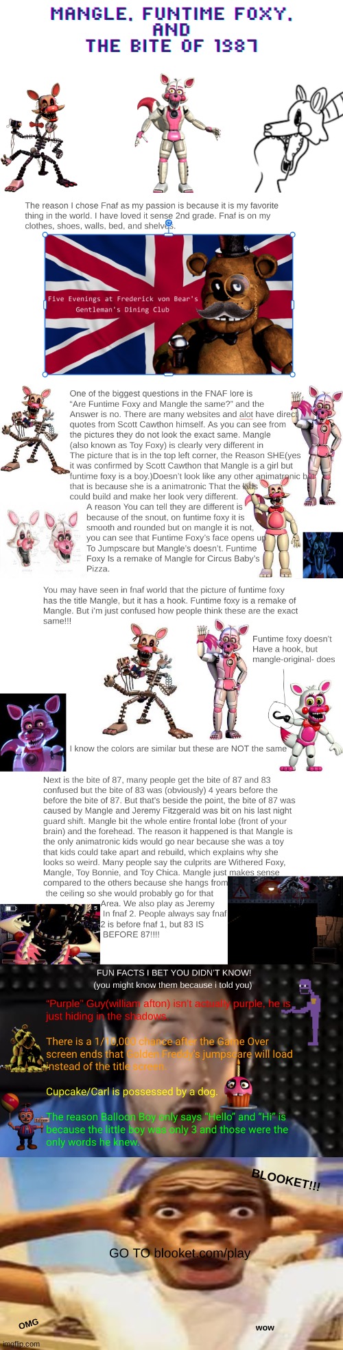 6th grade fnaf passion project - screenshots of all the slides. i left it completely unedited | made w/ Imgflip meme maker