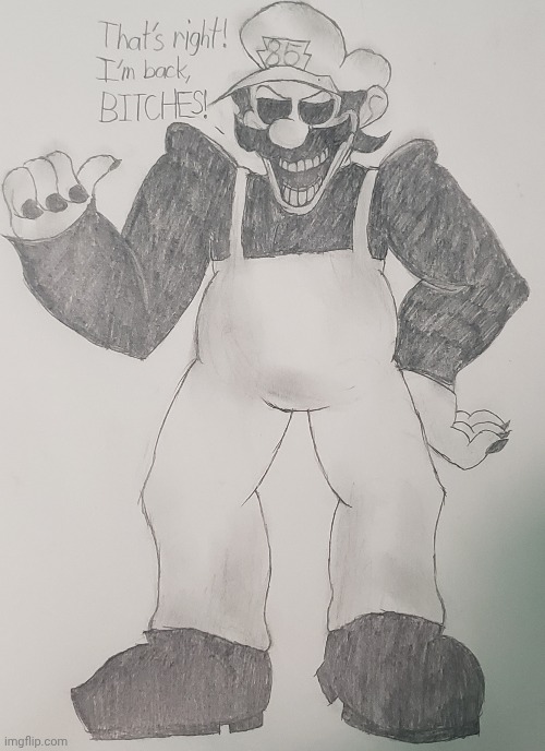 Bro finally got his status back | image tagged in horrorbrew,drawing | made w/ Imgflip meme maker