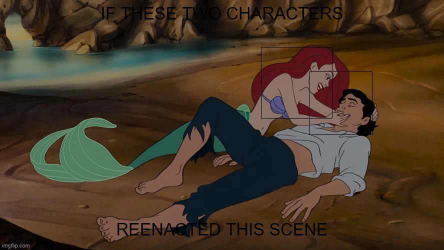 yet another little mermaid template Blank Meme Template