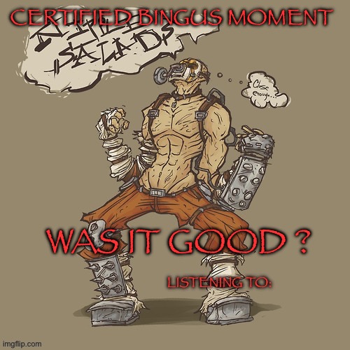 Krieg yrllibg | CERTIFIED BINGUS MOMENT; WAS IT GOOD ? | image tagged in krieg yrllibg | made w/ Imgflip meme maker