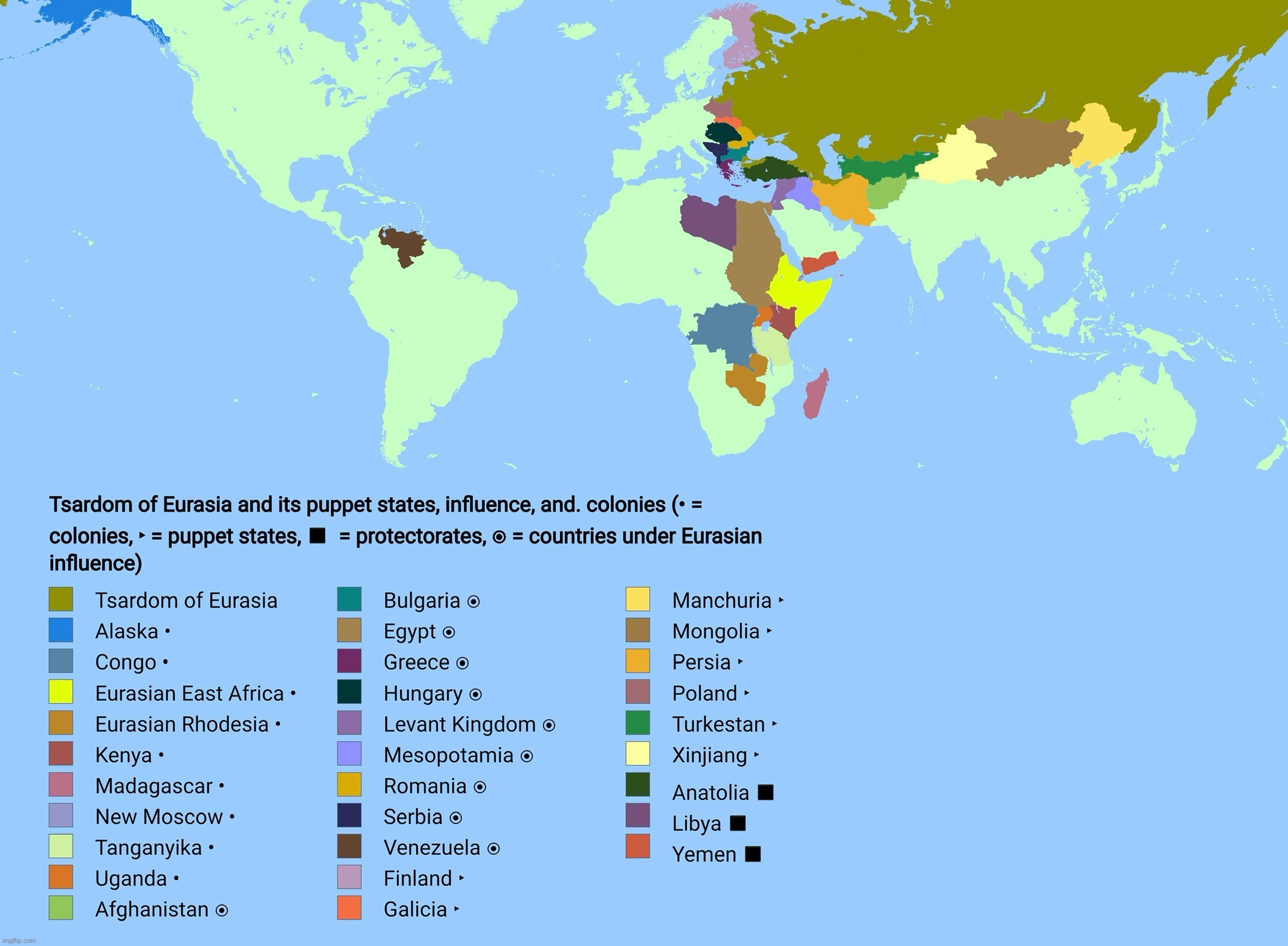 Making alt history maps until I get good at it part 2: Tsardom of Eurasia | made w/ Imgflip meme maker