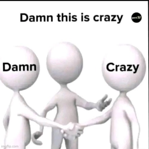 Damn this is crazy | image tagged in damn this is crazy | made w/ Imgflip meme maker