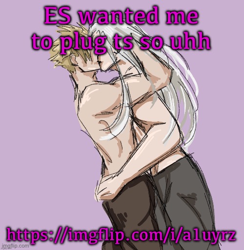 https://imgflip.com/i/a1uyrz | ES wanted me to plug ts so uhh; https://imgflip.com/i/a1uyrz | image tagged in cloud x sephiroth thank you disco | made w/ Imgflip meme maker