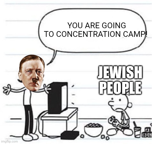 Susan Shocks Greg | YOU ARE GOING TO CONCENTRATION CAMP! JEWISH PEOPLE | image tagged in susan shocks greg | made w/ Imgflip meme maker