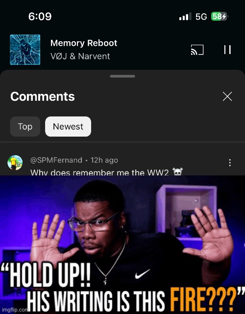 image tagged in hold up his writing is this fire | made w/ Imgflip meme maker