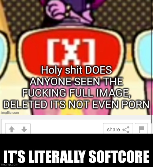 IT’S LITERALLY SOFTCORE | made w/ Imgflip meme maker