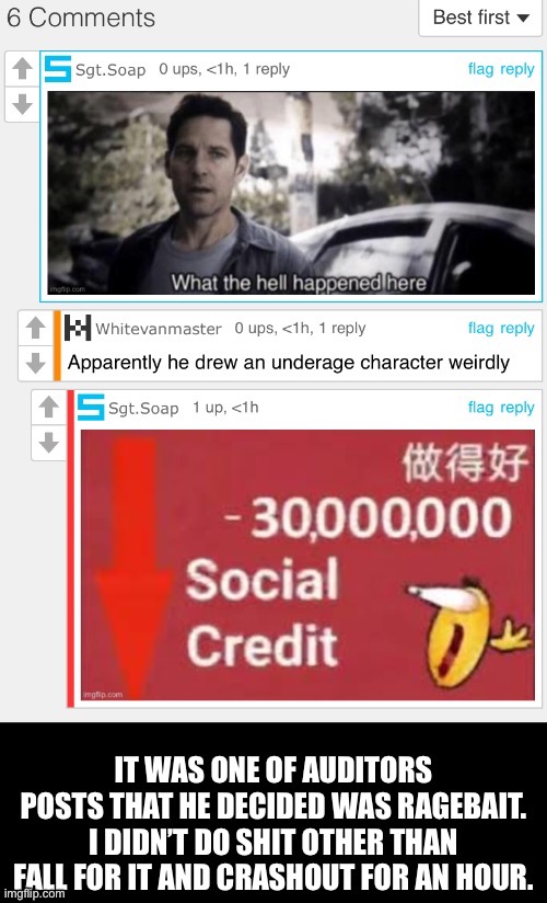 Bruh we trying to blame me for posting it now? What type of rage bait is this? | made w/ Imgflip meme maker