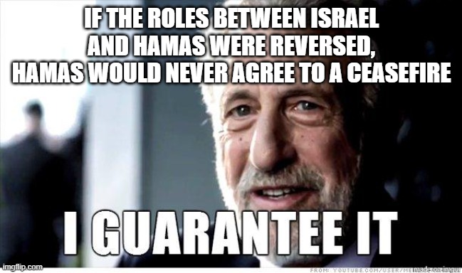George Zimmer | IF THE ROLES BETWEEN ISRAEL AND HAMAS WERE REVERSED, HAMAS WOULD NEVER AGREE TO A CEASEFIRE | image tagged in george zimmer | made w/ Imgflip meme maker