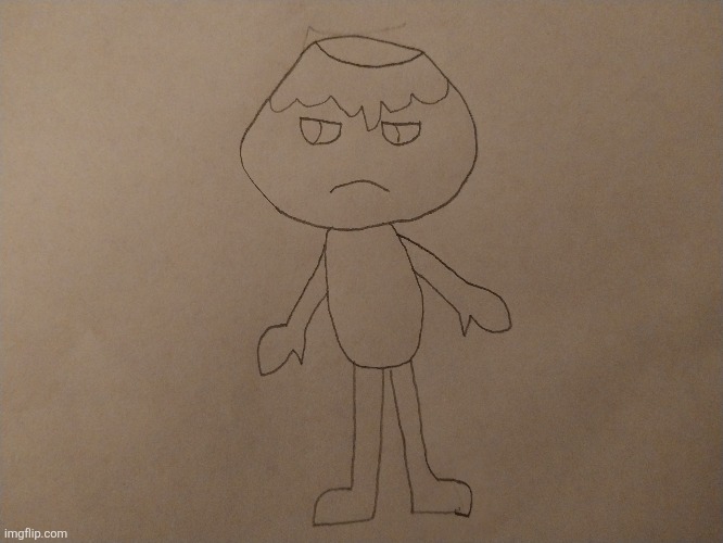 A sketch on Victor the Volcano, pretty much my first drawing of a toon from Dandy's World (Should I gave him clothes or no?).mp3 | image tagged in dandy's world,oc,victor | made w/ Imgflip meme maker