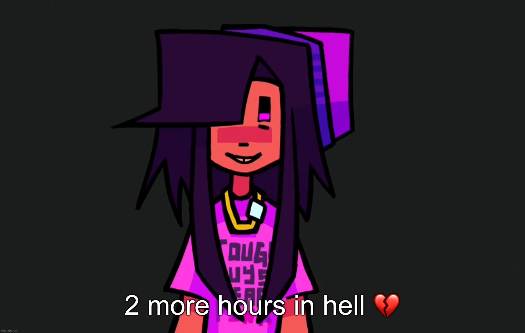 2 more hours in hell 💔 | made w/ Imgflip meme maker
