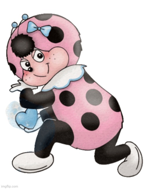 Cococinel (Cocomiel)1992: Babicinel (Babimiel) Pink ladybug transformation | image tagged in cococinel | made w/ Imgflip meme maker