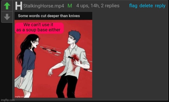 Talking about period blood btw | made w/ Imgflip meme maker