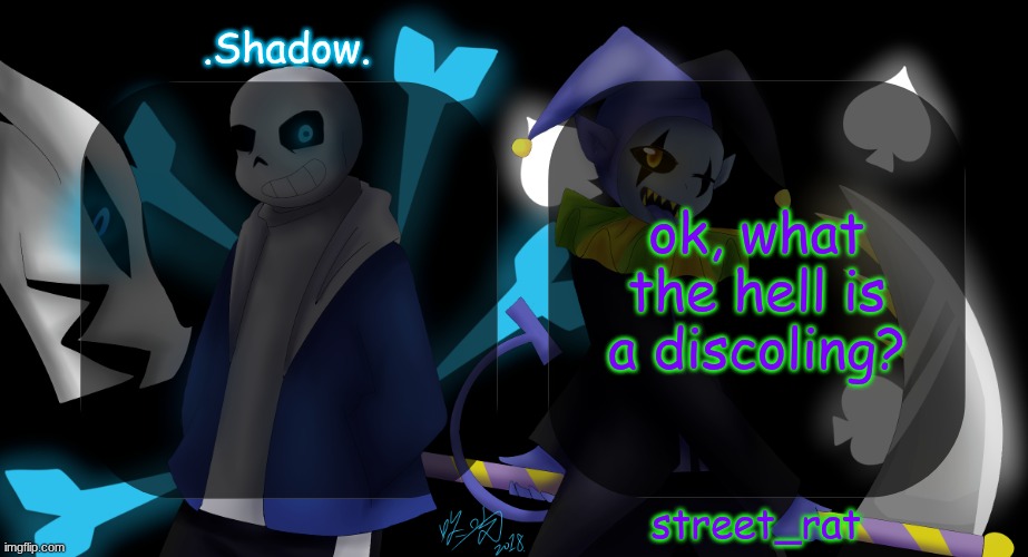 street and moons shared temp | ok, what the hell is a discoling? | image tagged in street and moons shared temp | made w/ Imgflip meme maker