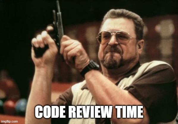 CODE REVIEW TIME | CODE REVIEW TIME | image tagged in memes,am i the only one around here,review,code | made w/ Imgflip meme maker