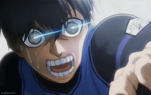 Isagi raging | image tagged in isagi raging | made w/ Imgflip meme maker