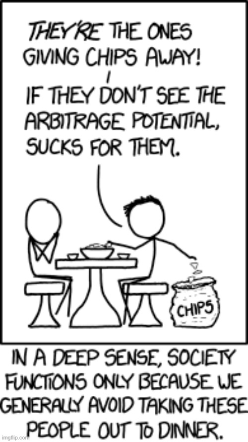 "The invisible hand of the market never texts me back." | image tagged in restaurant,tortilla chips,society,economics,finance,arbitrage | made w/ Imgflip meme maker