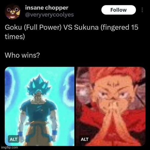 image tagged in memes,anime,dragon ball,jujutsu kaisen | made w/ Imgflip meme maker