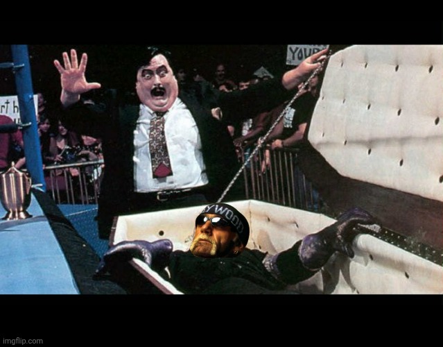 image tagged in wwf,hulk hogan,dead,rip,pro wrestling | made w/ Imgflip meme maker